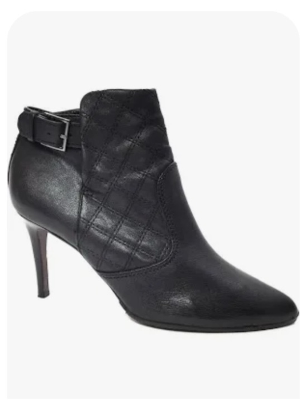 Tory Burch Orhard Black Quilted Ankle Bootie size 8 EUC
